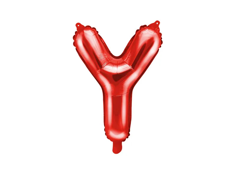 Letter Ballon Y Rood - 35 cm
