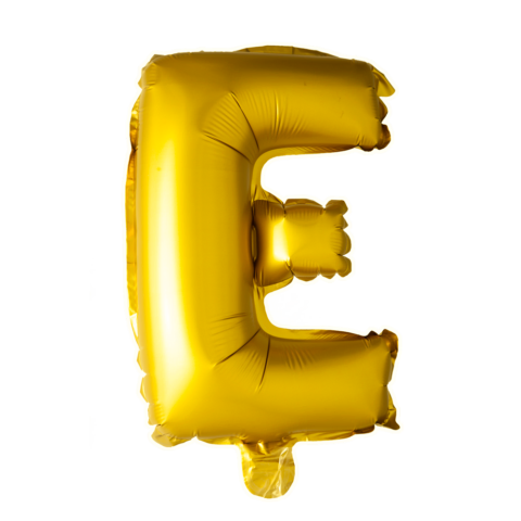 Letter Ballon E Goud 102 cm