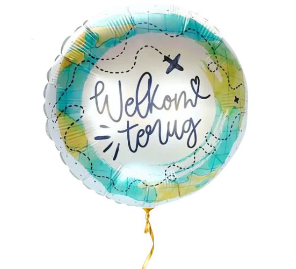 Welkom Terug Ballon - Gevuld Met Helium - 43 cm