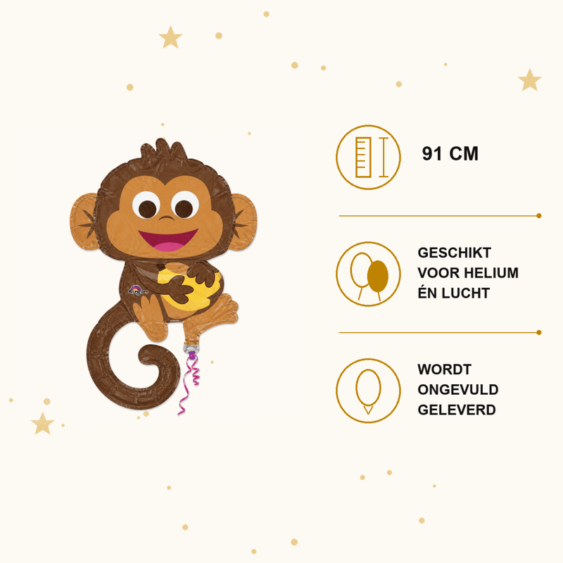 Aap Folie Ballon - 91 cm - Ballonnenshop.nl