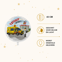 Ambulance Folie Ballon - 43 cm - Ballonnenshop.nl