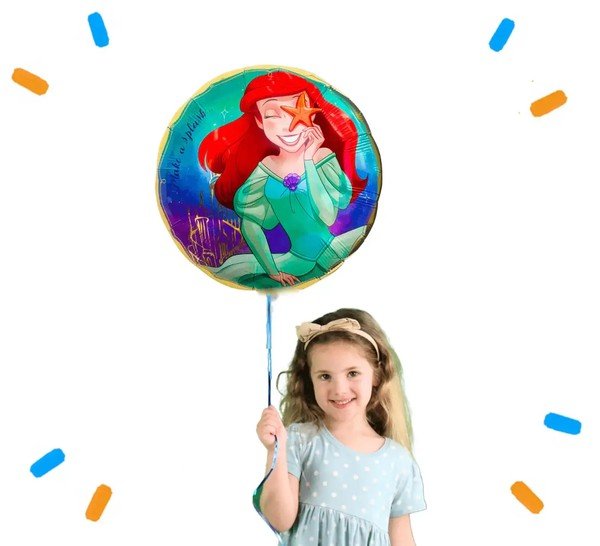 Ariel Disney Prinses Helium Ballon - Gevuld Met Helium - 46 cm - Ballonnenshop.nl