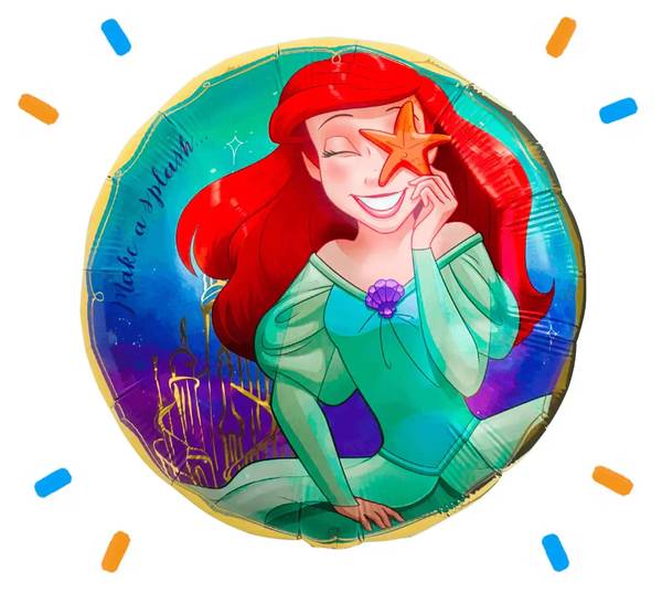 Ariel Disney Prinses Helium Ballon - Gevuld Met Helium - 46 cm - Ballonnenshop.nl