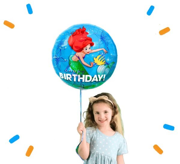 Ariel Happy Birthday Helium Ballon - Gevuld Met Helium - 46 cm - Ballonnenshop.nl
