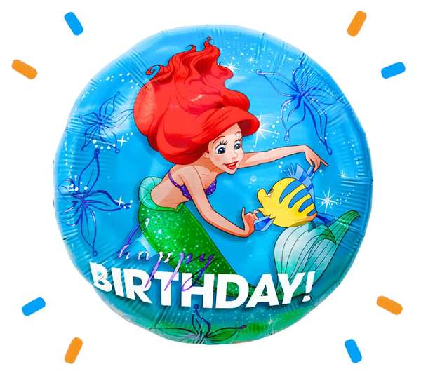 Ariel Happy Birthday Helium Ballon - Gevuld Met Helium - 46 cm - Ballonnenshop.nl