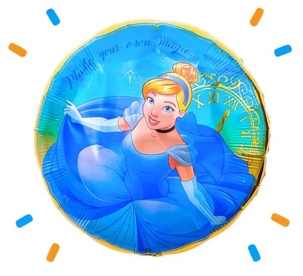 Assepoester Disney Prinses Helium Ballon - Gevuld Met Helium - 46 cm - Ballonnenshop.nl