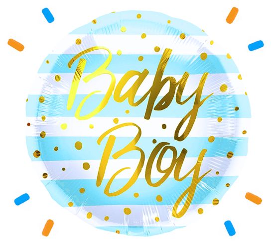 Baby Boy Helium Ballon - Gevuld Met Helium - 46 cm - Ballonnenshop.nl