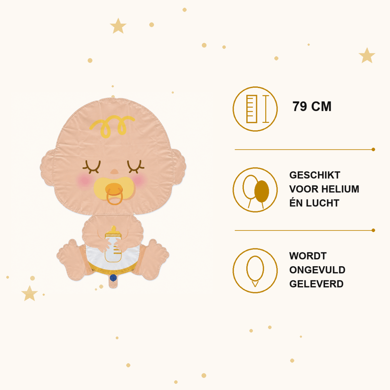 Baby Folie Ballon - 79 cm - Ballonnenshop.nl