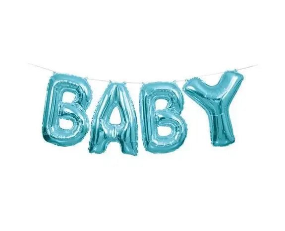Baby Letter Ballonnen Blauw 36 cm - Ballonnenshop.nl