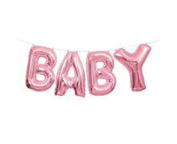 Baby Letter Ballonnen Roze 36 cm - Ballonnenshop.nl