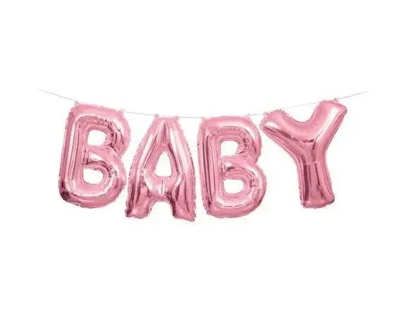 Baby Letter Ballonnen Roze 36 cm - Ballonnenshop.nl