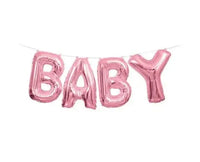 Baby Letter Ballonnen Roze 36 cm - Ballonnenshop.nl