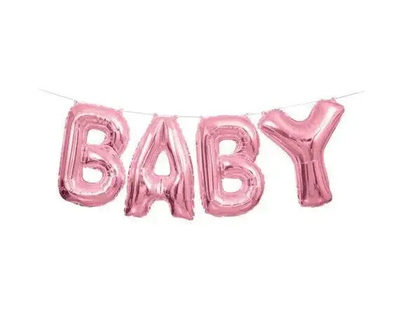 Baby Letter Ballonnen Roze 36 cm - Ballonnenshop.nl