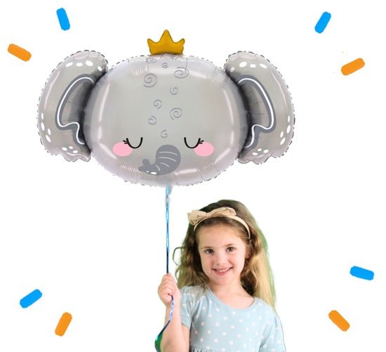 Baby Olifant Helium Ballon - Gevuld Met Helium - 69 cm - Ballonnenshop.nl