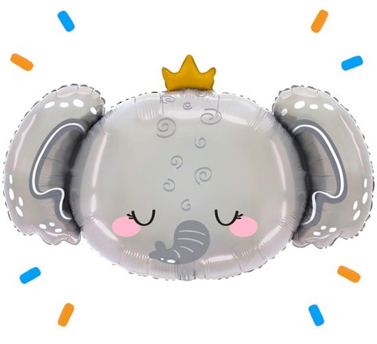 Baby Olifant Helium Ballon - Gevuld Met Helium - 69 cm - Ballonnenshop.nl