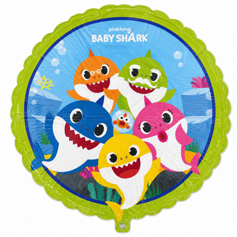 Baby Shark Folie Ballon - 43 cm - Ballonnenshop.nl