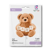 Baby Teddy Bear Folie Ballon - 61 cm - Ballonnenshop.nl