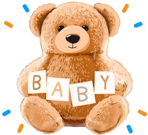 Baby Teddy Bear Helium Ballon - Gevuld Met Helium - 61 cm - Ballonnenshop.nl
