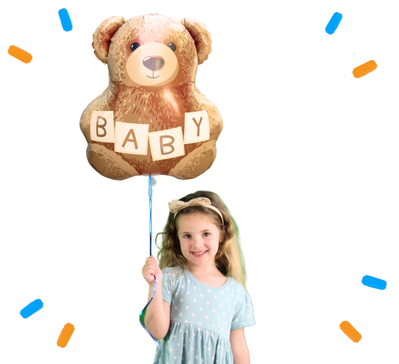 Baby Teddy Bear Helium Ballon - Gevuld Met Helium - 61 cm