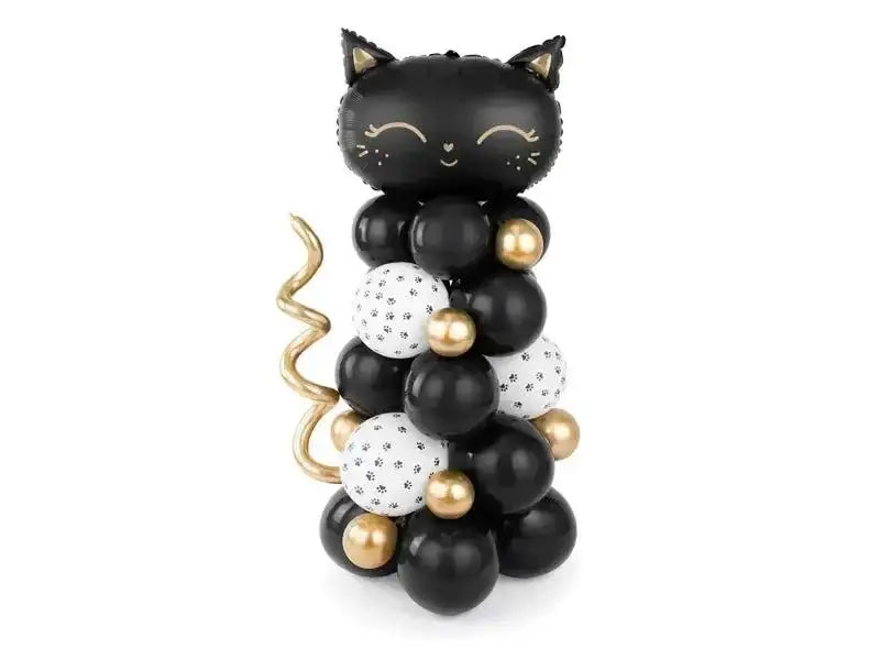 Ballonnenpilaar Kat Zwart 83cm x 140cm - Ballonnenshop.nl