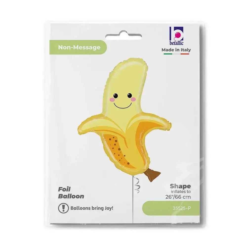 Banaan Helium Ballon - Gevuld Met Helium - 76 cm - Ballonnenshop.nl