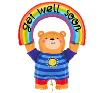 Beer Get Well Soon Regenboog Helium Ballon - Gevuld Met Helium - 114 cm - Ballonnenshop.nl