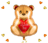Beertje I Love You Ballon - Gevuld Met Helium - 45 cm - Ballonnenshop.nl