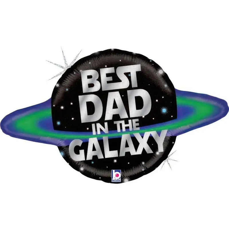 Best Dad In The Galaxy Folie Ballon - 75 cm - Ballonnenshop.nl