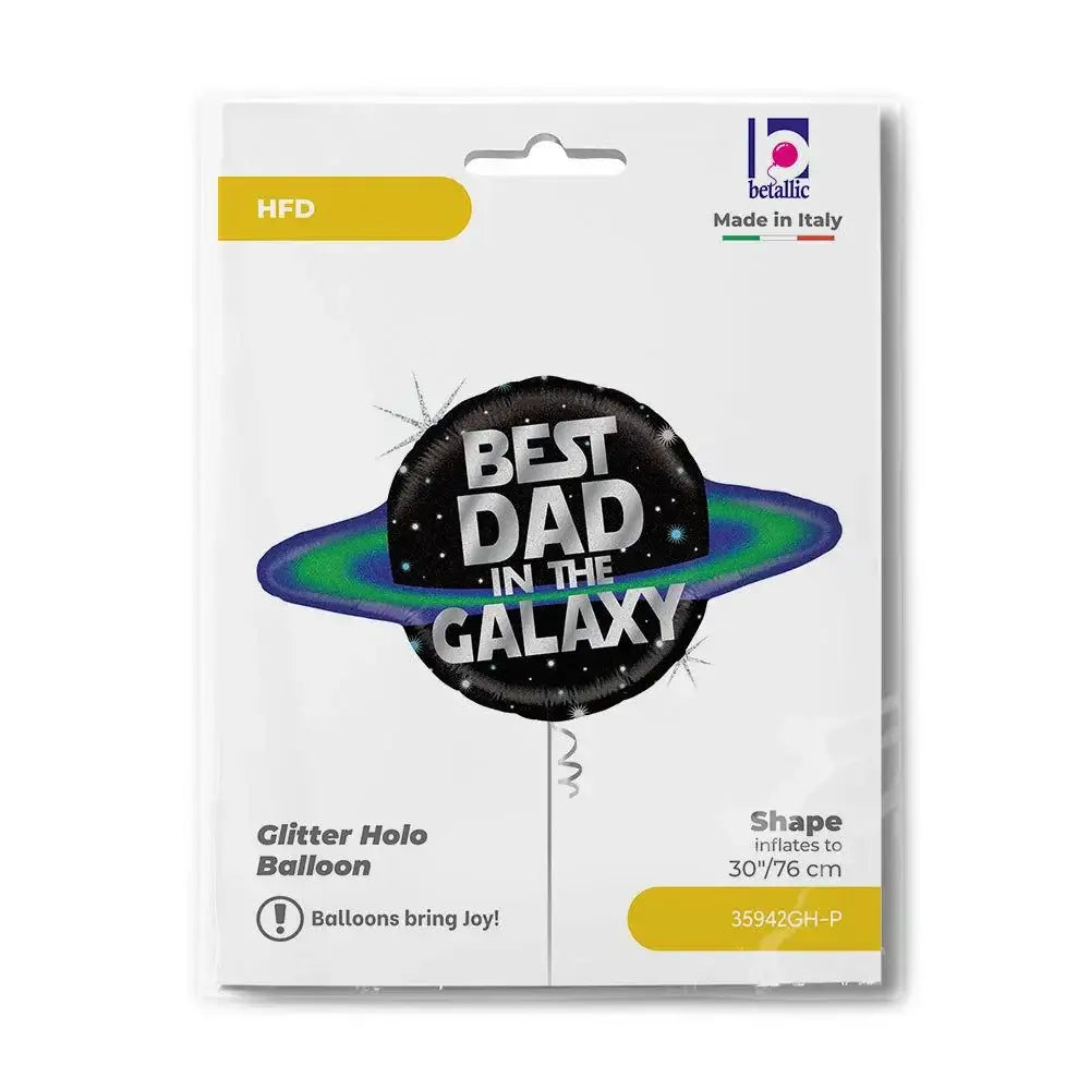 Best Dad In The Galaxy Folie Ballon - 75 cm - Ballonnenshop.nl