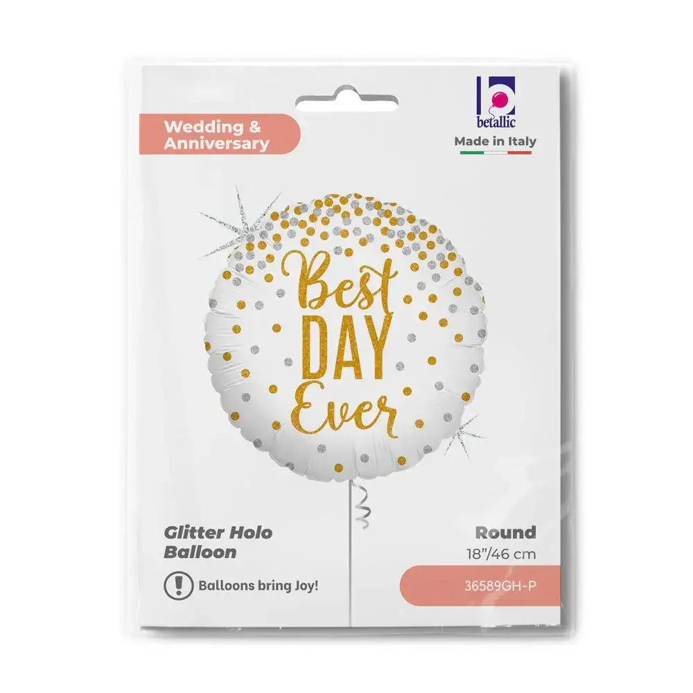 Best Day Ever Folie Ballon - 45 cm - Ballonnenshop.nl