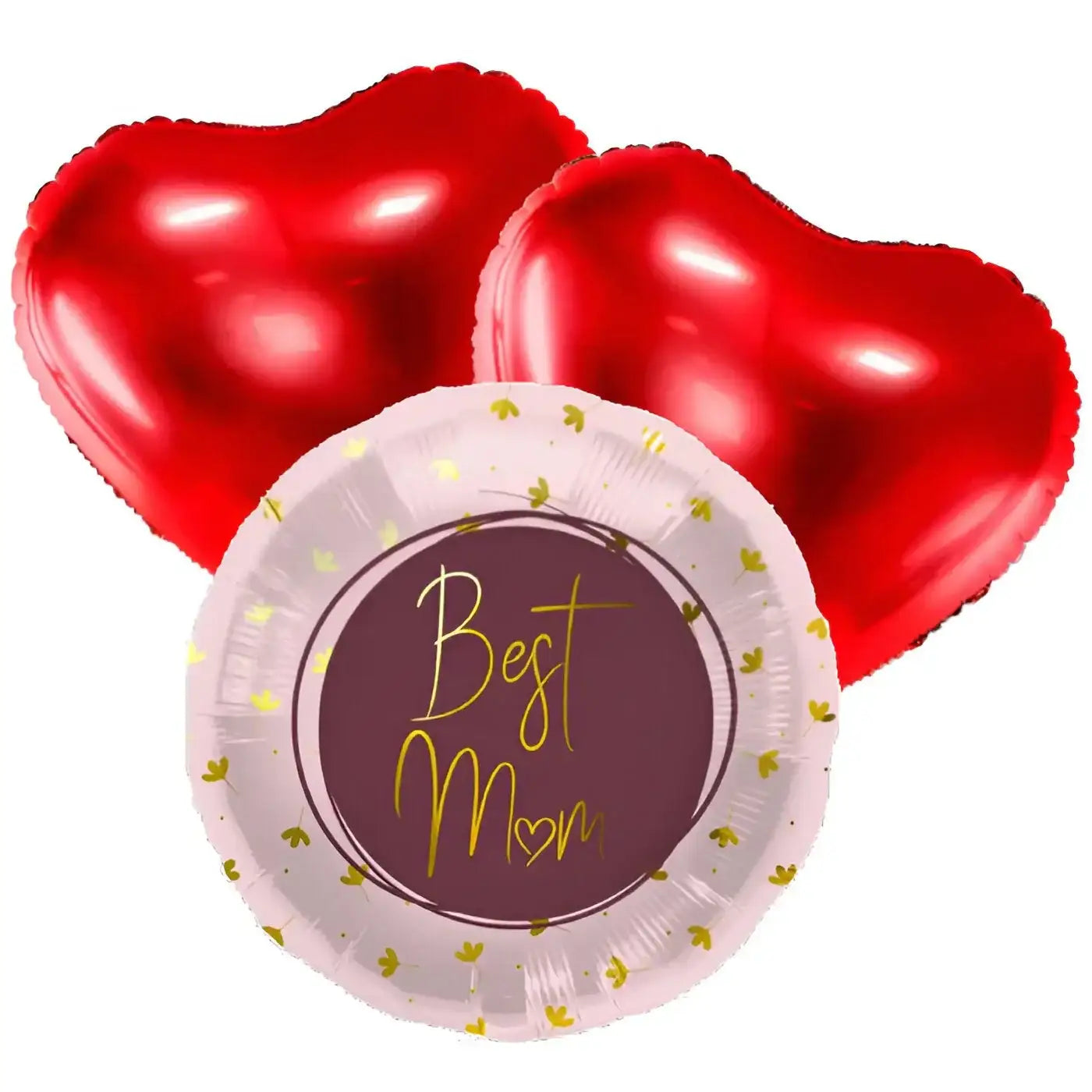 Best Mom Trosje Helium Ballonnen Roze - Gevuld Met Helium - Ballonnenshop.nl