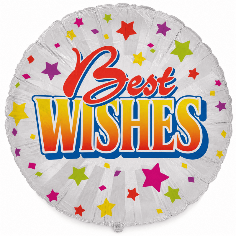Best Wishes Folie Ballon - 46 cm - Ballonnenshop.nl