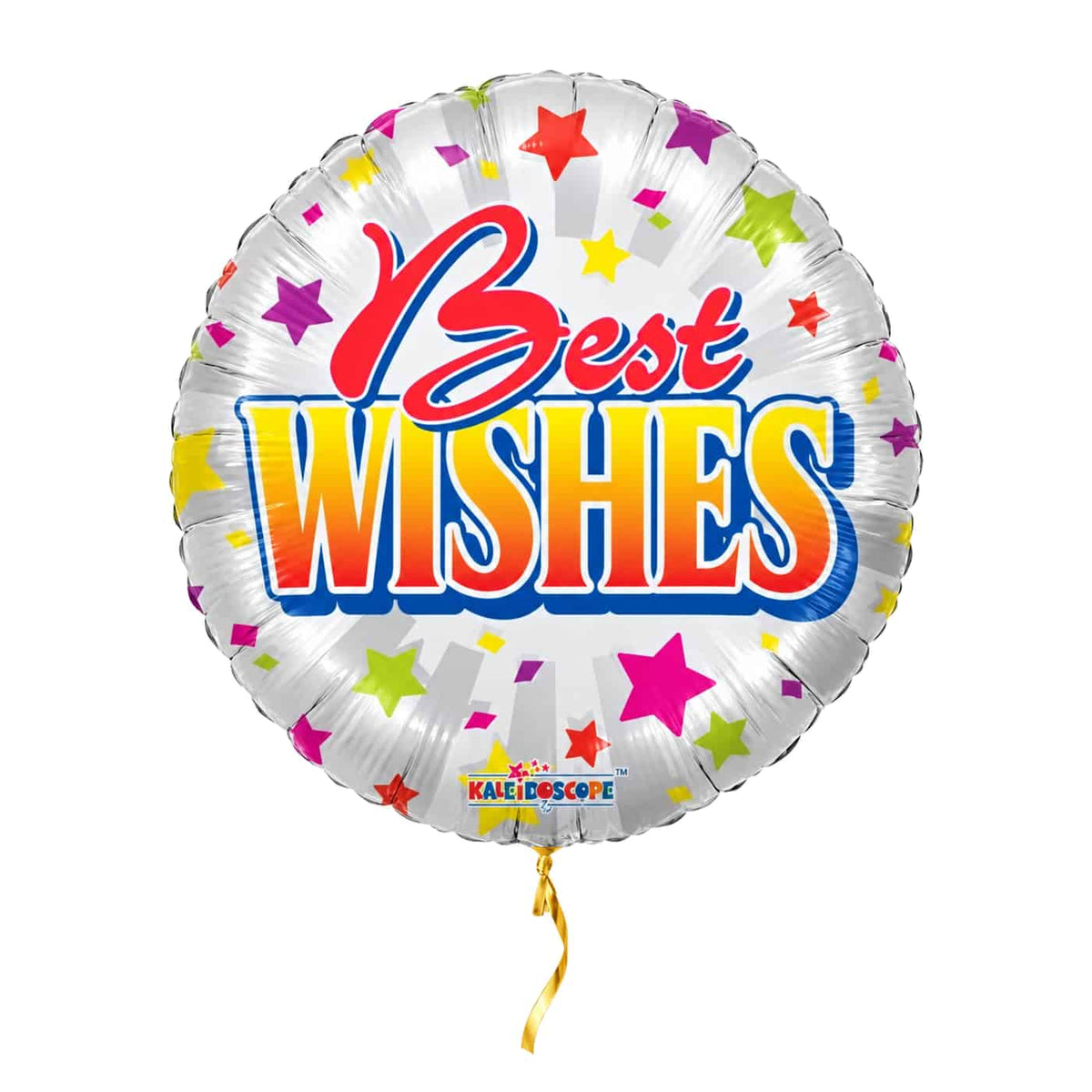 Best Wishes Helium Ballon – met helium gevuld, met gouden lint