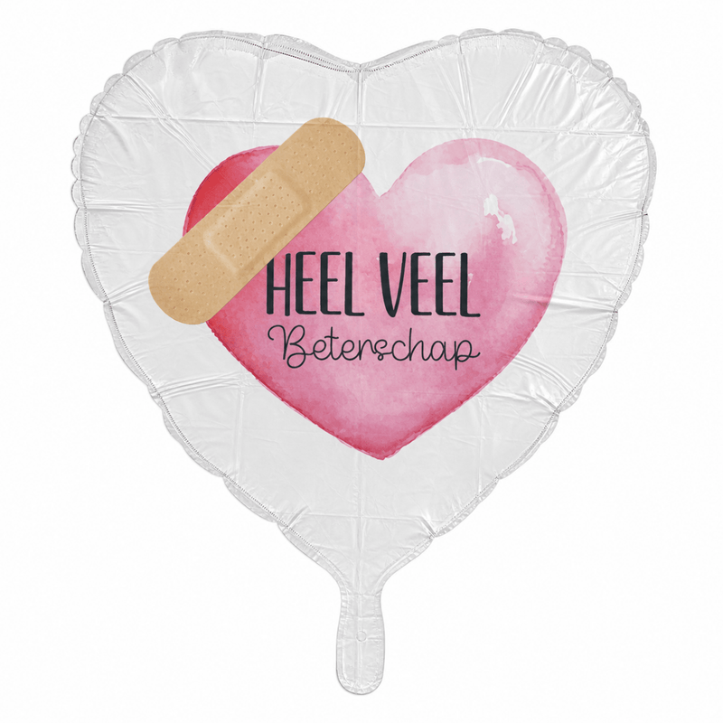 Beterschap Pleister Roze Folie Ballon - 43 cm - Ballonnenshop.nl