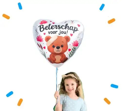 Beterschap Voor Jou Helium Ballon - Gevuld Met Helium - 46 cm - Ballonnenshop.nl
