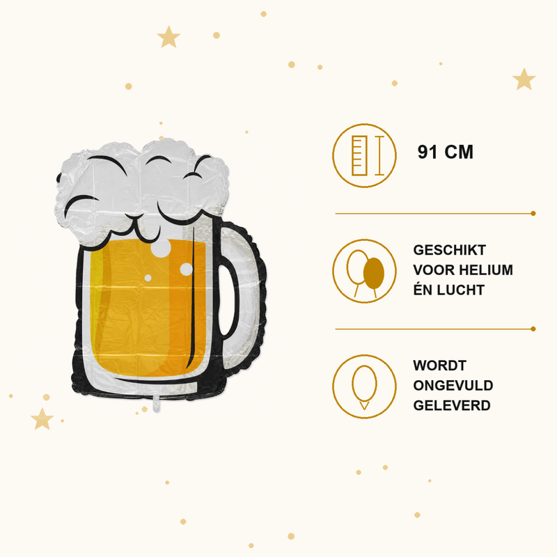 Bier Folie Ballon 91 cm - Ballonnenshop.nl