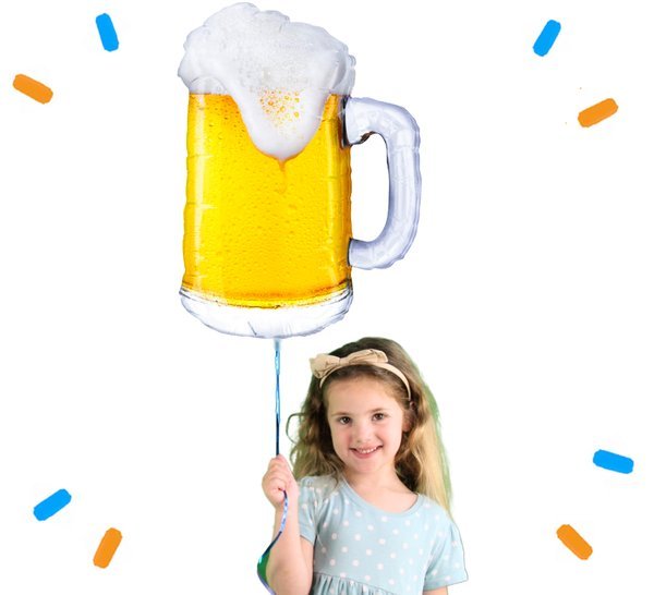 Bier Helium Ballon - Gevuld Met Helium - 74 cm - Ballonnenshop.nl