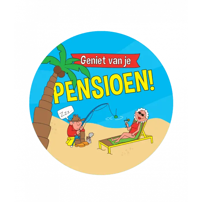 Bierviltjes - Geniet Van Je Pensioen - 6 Stuks - Ballonnenshop.nl