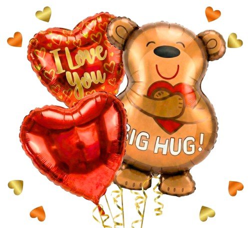 Big Hug Ballonnentros - Gevuld Met Helium - 61 cm - Ballonnenshop.nl