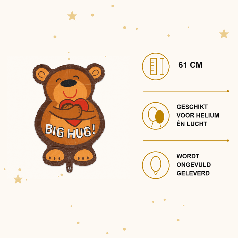 Big Hug Beer - Folie Ballon - 61 cm - Ballonnenshop.nl