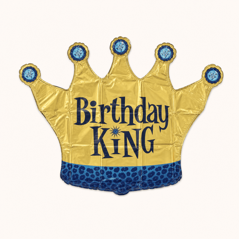 Birthday King - Folie Ballon - 76 cm - Ballonnenshop.nl