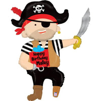 Birthday Pirate Folie Ballon - 99 cm - Ballonnenshop.nl