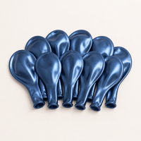 Blauwe Ballonnen Chroom 10 Stuks 30 cm - Ballonnenshop.nl