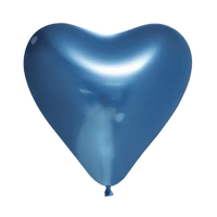Blauwe Hartjes Ballonnen - 6 stuks - 30 cm - Ballonnenshop.nl