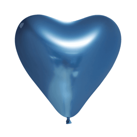 Blauwe Hartjes Ballonnen - 6 stuks - 30 cm - Ballonnenshop.nl