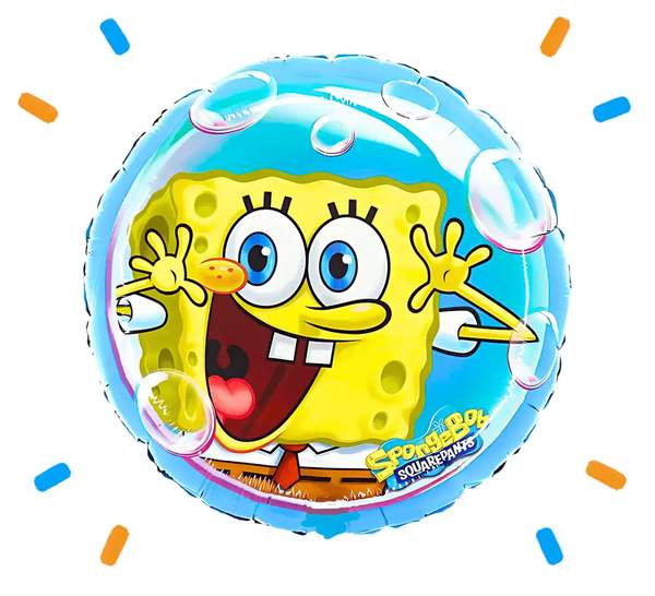 Blije Spongebob Helium Ballon - Gevuld Met Helium - 46 cm - Ballonnenshop.nl
