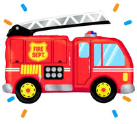 Brandweer Helium Ballon - Gevuld Met Helium - 81 cm - Ballonnenshop.nl