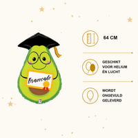 Bravocado Folie Ballon - 64 cm - Ballonnenshop.nl