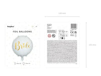 Bride Folie Ballon Wit 45 cm - Ballonnenshop.nl