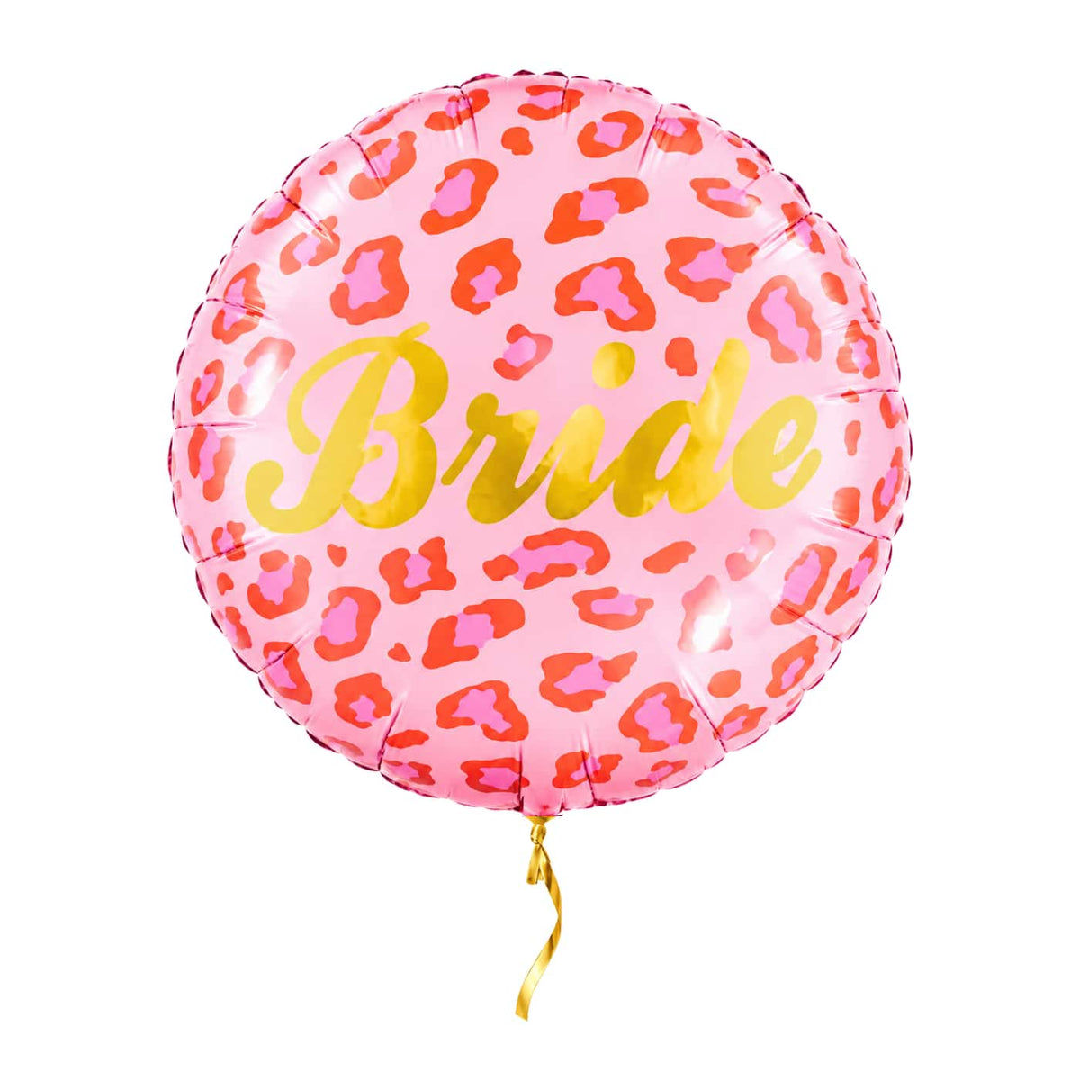 Bride Helium Ballon Roze – met helium gevuld, met gouden lint